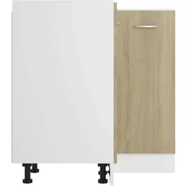 vidaXL Eckunterschrank Sonoma-Eiche 75,5 x 75,5 x 81,5 cm Braun
