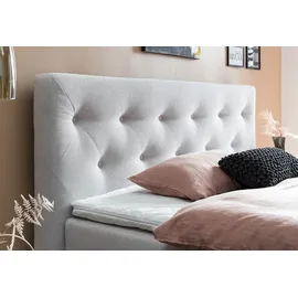 Belanoti MARBO Boxspringbett 180x200 mit Bettkasten 7-Zonen Taschenfederkern Matratze inklusive Visco Topper Bett 180x200 Eiche in der Farbe Weissg... - Weiß