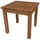 FRG Beistelltisch 40x40cm Eukalyptusholz - Braun