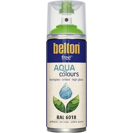 belton free Lackspray Acryl-Wasserlack 400ml gelbgrün hochglanz