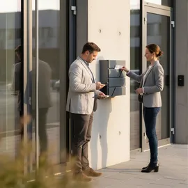 Relaxdays Briefkasten schwarz inkl. Zeitungsfach