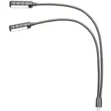 Adam Hall Stands SLED2ULTRAUSB LED - Schwanenhalsleuchte mit USB-Anschluss, 3 Helligkeitsstufen einstellbar, schwarz