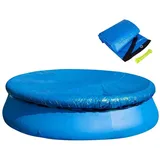 luxuskollektion Runde Poolabdeckung blau 305 cm
