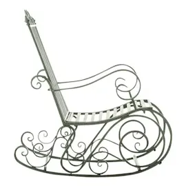 CLP 2er Set Schaukelstühle Smilla antik-grün