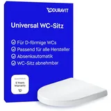 WC-Sitz Univavo, WC-Sitz D-shaped, Klobrille mit doppelter Absenkautomatik, T...