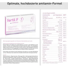 Active Bio Life Science Gmbh Amitamin fertil F phase 1 Kapseln 30 St.