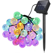 Forever Light Lichterkette Kunststoff 6,5 m 30 Kugeln mehrfarbig