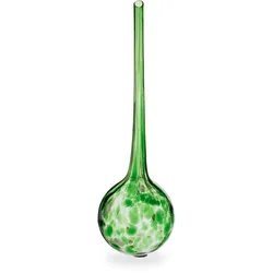 Relaxdays Bewässerungskugel 2er Set, dosierte Pflanzen Bewässerung, Blumentopf, Gießhilfe Büro, Urlaub, Glas Ø 9cm, grün