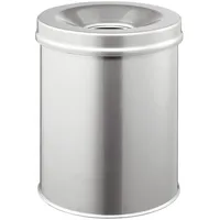 Durable Papierkorb SAFE rund silber