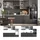 Vicco Küchenzeile Fame-Line 280 cm Anthrazit/Weiß