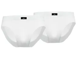 GÖTZBURG Herren Slips, 2er Pack - X-lastic, Unterwäsche, Unterhosen, Logo, einfarbig Weiß M