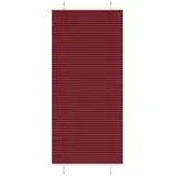 vidaXL Plissee Bordeauxrot 85x200 cm Stoffbreite 84,4 cm Polyester, Faltrollo, Klemmfix, Plisseerollo, Jalousie, Rollo, Plisseerollo für Fenster