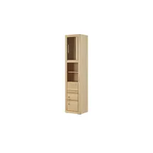 Smart Oslo Hochschrank 42 x 186 x 36 cm Mehrfarbig Massivholz