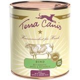 Terra Canis Classic Rind mit Karotte, Apfel Naturreis 12x800g Dose Hundenassfutter