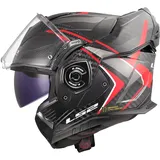 LS2 LS2, Modularer Motorradhelm ADVANT X CARBON FUTURE II Gloss Red, M