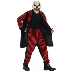 Underwraps Kostüm Teufelsclown Kostüm, Präsentables Kostüm für jede Freakshow rot XXL