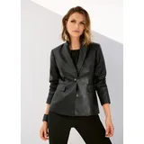 Madeleine Blazer aus Leder-Imitat in schwarz | Gr.: 34