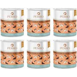 PERRO Kabeljau mit Karotten 6x850g Mono-Protein-Futter für ausgewachsene Hunde