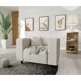 s-style möbel Sessel Gustav Cord 72 x 71 x 70 cm Beige