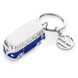 Volkswagen 1H2087010B Schlüsselanhänger Bulli 3D Modell Anhänger, blau/weiß, Länge [mm]: 44 Breite [mm]: 19 Höhe [mm]: 21