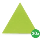 Akustikplatte, Dreieck, 20x20x20 cm, 20 Stk, grün