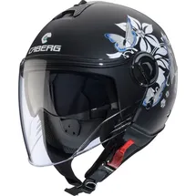 Caberg Riviera V4 X Mia Matt-Schwarz/Weiß-Grau-Hellblau M