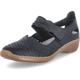 Rieker Damen 41399 Geschlossene Ballerinas, blau 40