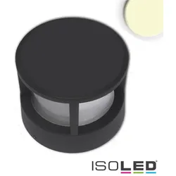 ISOLED LED Pollerleuchte-5, IP54, 6W 3000K 280lm, Aluminium, sandschwarz, Höhe 10.5cm ISO-114272