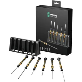 WERA 1578 A/6 ESD Elektroniker-Schraubendrehersatz + Rack, 6-teilig