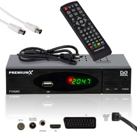 Premium X Kabel-Receiver DVB-C FTA 530C Digital FullHD TV Auto Installation USB Mediaplayer SCART HDMI inkl. Antennenkabel