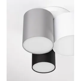 Nova Luce Bryson 3-flammig Ø 35 cm schwarz, weiß, grau
