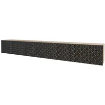 altdecor VIRA Lowboard 300 cm Schwarz Holz