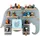 BOARTI Kinderregal Elefant grau 38 Tonies Holz