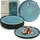 sänger Vigo Speiseteller 6er Set Blau/Schwarz