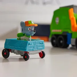 Spin Master PAW Patrol Extragroßer Recycling-Truck mit Rocky Spielfigur und Verwandlungsfunktion (Deluxe Fahrzeug)