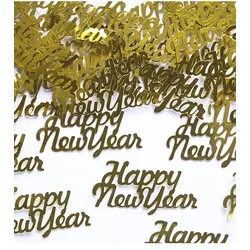 Silvester Konfetti Happy Year gold