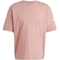 Adidas Essentials Loose Fit 3 Bar Logo Kurzarm-T-Shirt Warm Clay / White S