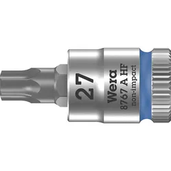 Knarreneinsatz Wera 8767 A HF Torx T27 Länge 28,0mm Antrieb 6,3mm (1/4'')