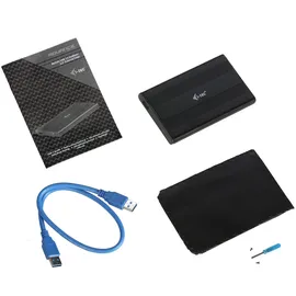 iTEC i-tec MySafe Advance 2,5" USB 3.0 HDD/SATA Gehäuse Aluminium schwarz
