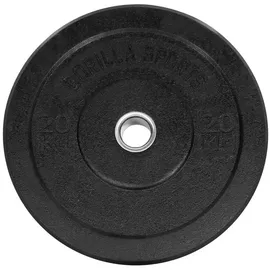 Gorilla Sports GORILLA SPORTS® Olympia Hantelscheiben - 5, 10, 15, 20, 25, 30, 40, 50 kg Gewichte, 50mm Bohrung, Einzeln/Set, Gummiert - Bumper Plates, Olympiascheiben, Gewichtsscheiben