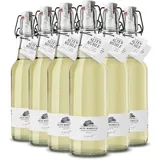 Brennerei Zur Alten Mühle - Alte Marille Fass-Edition - feine Marillen Spirituose in der klassischen Bügelflasche - milde Spirituose fassgereift im Schwarzwald, 6 x 0.5l