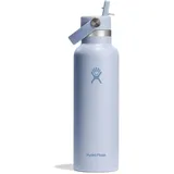 Hydro Flask Standard Mouth Straw Cap 621ml Thermosflasche-Hell-Blau-One Size