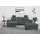 sit&more Ecksofa SIT & MORE "Westham L-Form", grau, B:275cm H:88cm T:172cm, 100% Polyester, Sofas, Ecksofa, Recamiere, mit oder ohne Bettfunktion, Bettkasten, Füße wengefarben