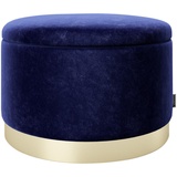 Phoenix Playboy Hocker Playboy, Blau, Textil, rund, 55x35x55 cm, Stauraum, Wohnzimmer, Hocker, Sitzhocker