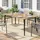 Outsunny Gartentisch 150 x 90 x 73 cm Braun
