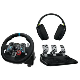Logitech G29 Driving Force Lenkrad + Pedale + G435 Headset schwarz