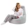 sunnypillow Sitzsack Gaming Sitzsack XXL mit Styropor Füllung für Kinder & Erwachsene grau|silberfarben