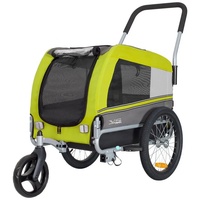 TIGGO Fahrradhundeanhänger Tiggo VS Pets Medium Hundeanhänger & Buggy 2in1 Fahrradanhänger grün