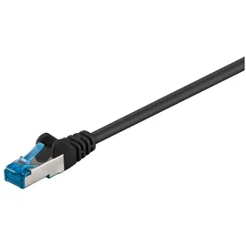 goobay CAT 6A Patchkabel, S/FTP (PiMF), Schwarz