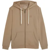 Scotch & Soda Sweatjacke Logo Badge Zipthrough Hoodie Herren Braun M